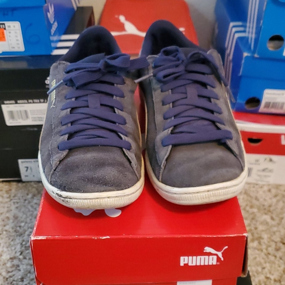 Puma blue shoes